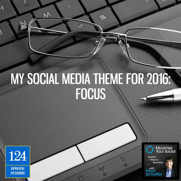 My Social Media Theme for 2016: Focus - Podcast Ep. 124